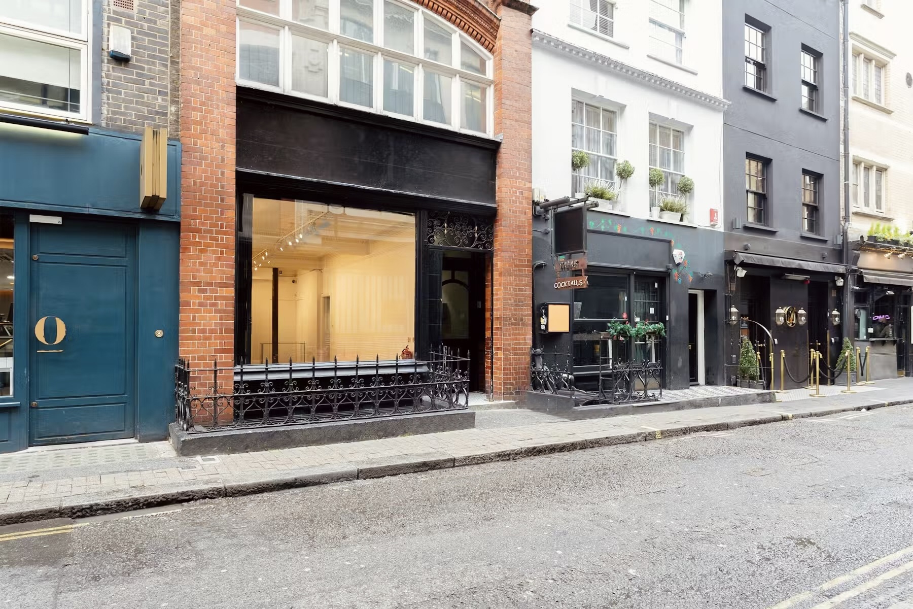 15 Bateman Street Soho venue with large windows, perfect for upscale events and meetings.