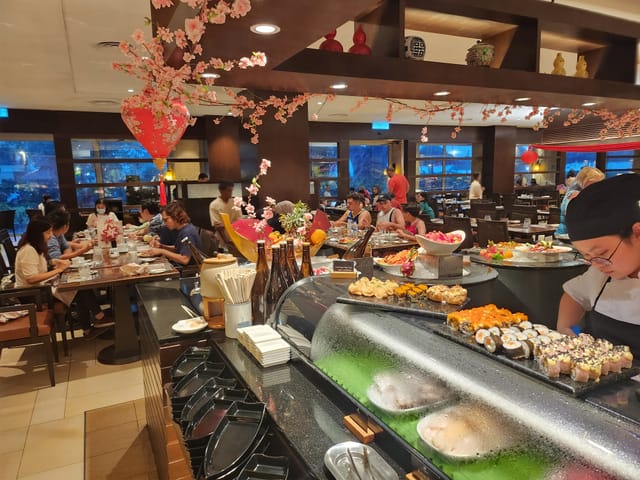 Bathers Beach House buffet restaurant interior for high-volume dining events and corporate catering.