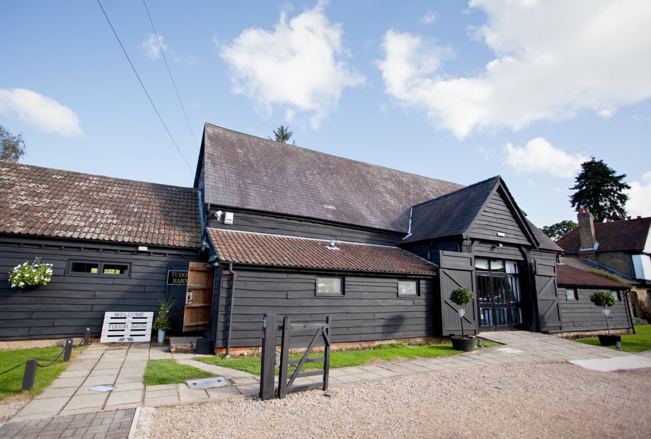 Rustic Whole Venue in The Tudor Barn, ideal for corporate events or social gatherings. - Banner