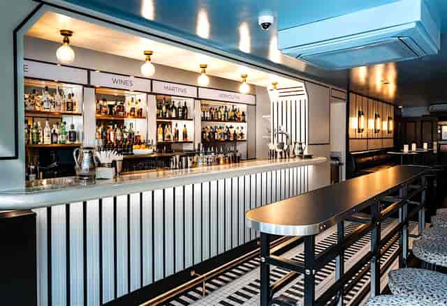 Modern Upstairs Bar in Swift Borough for upscale networking and corporate happy hour events.