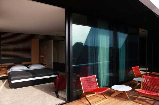 VIP Lounge balcony at Design Hotel Lone with stylish seating for events and networking.