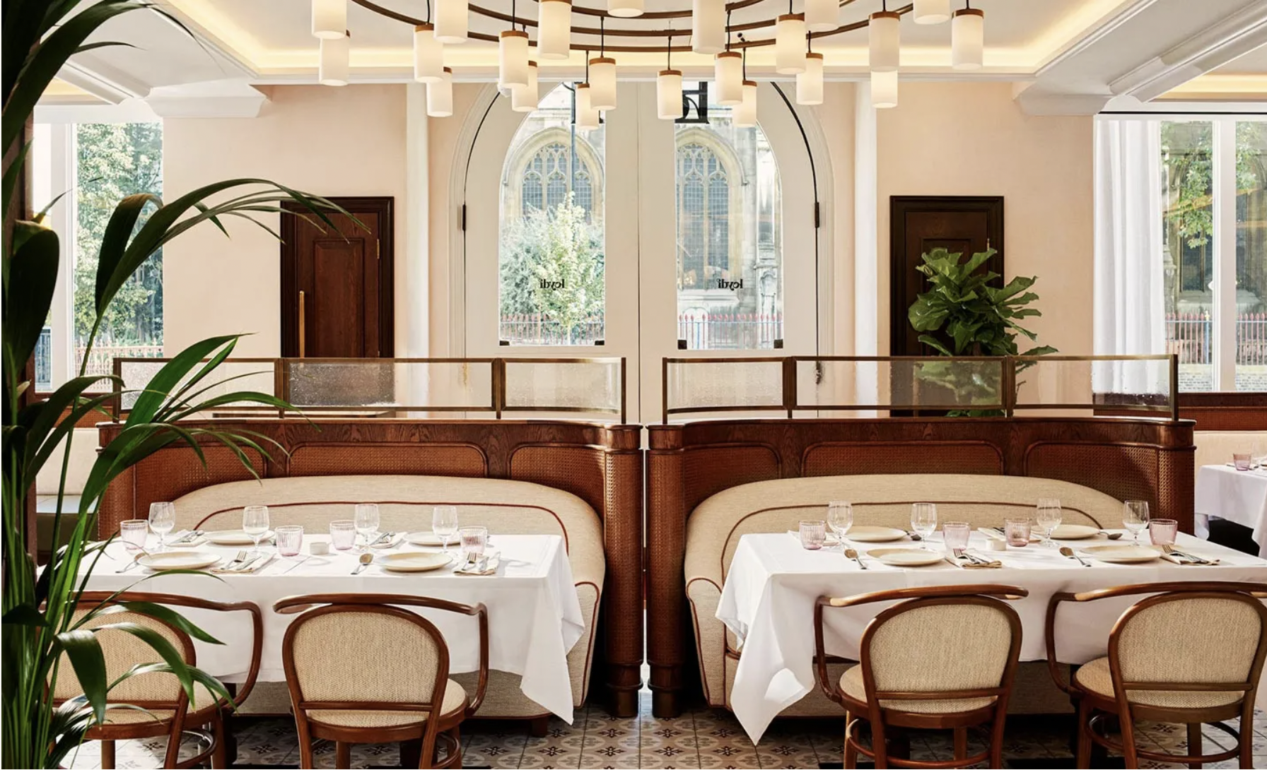 Elegant Leydi restaurant, plush seating, perfect for meetings and events. - Banner