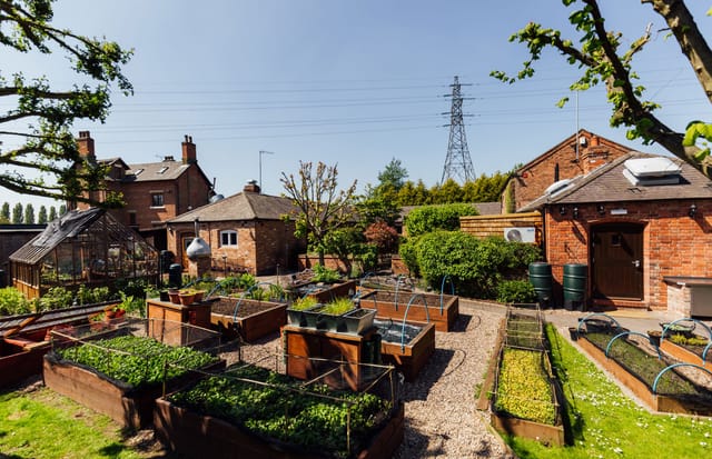 Courtyard Garden at Restaurant Sat Bains, ideal for team-building events and workshops.