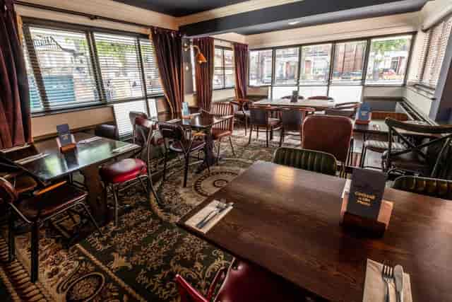 Cozy dining space at The Larwood & Voce for intimate events and meetings.