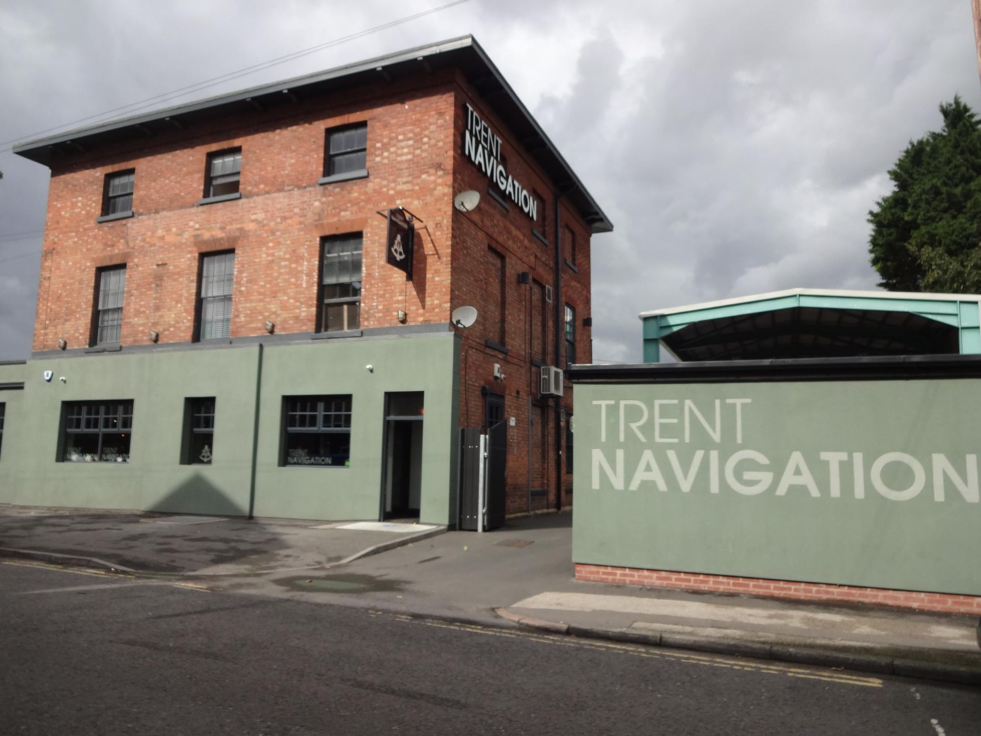 Trent Navigation venue: rustic brick exterior for versatile events in Nottingham.
