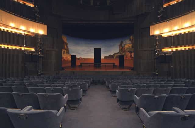 Main Stage at Nottingham Playhouse: spacious theater ideal for events and performances.