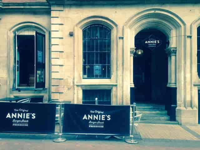Annie's Burger Shack Nottingham, venue hire, post-conference mixer, outdoor seating.