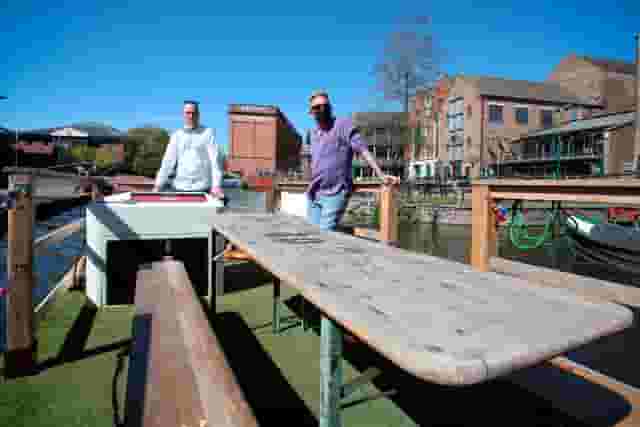 Outdoor Canalside Decking & Bridge Seating