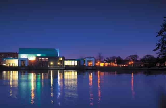 Recital Hall at Lakeside Arts, modern venue for corporate and social events.