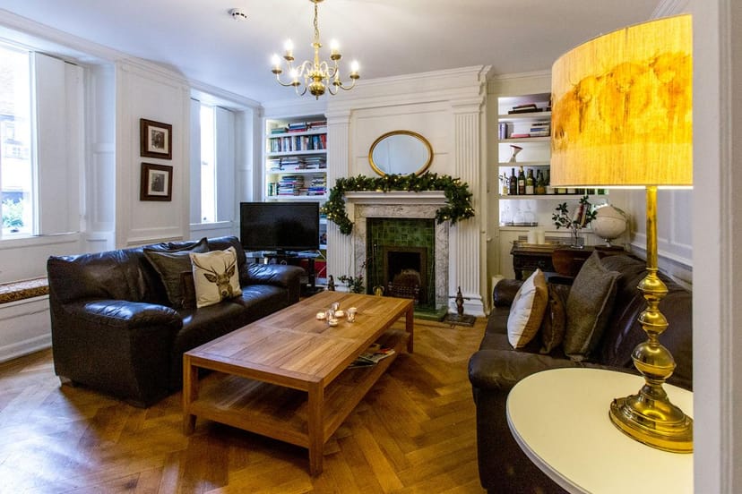 Cozy Flynn's Room at The Bell Inn, perfect for small gatherings and meetings.