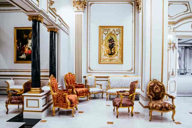 Elegant seating area in The Palais Nottingham, perfect for upscale events and networking.