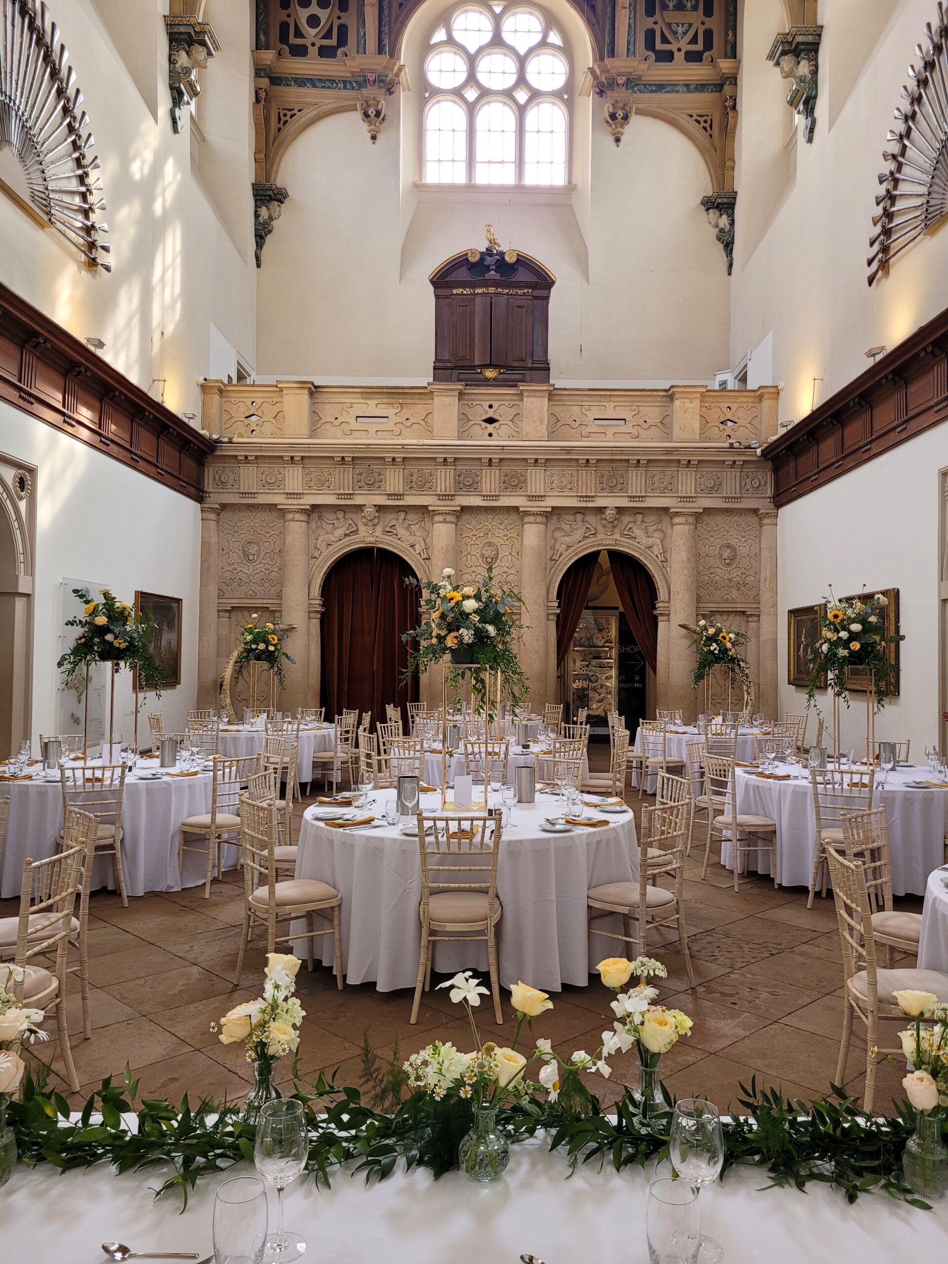 Elegant Lady's Chamber at Wollaton Hall, ideal for weddings and corporate events.