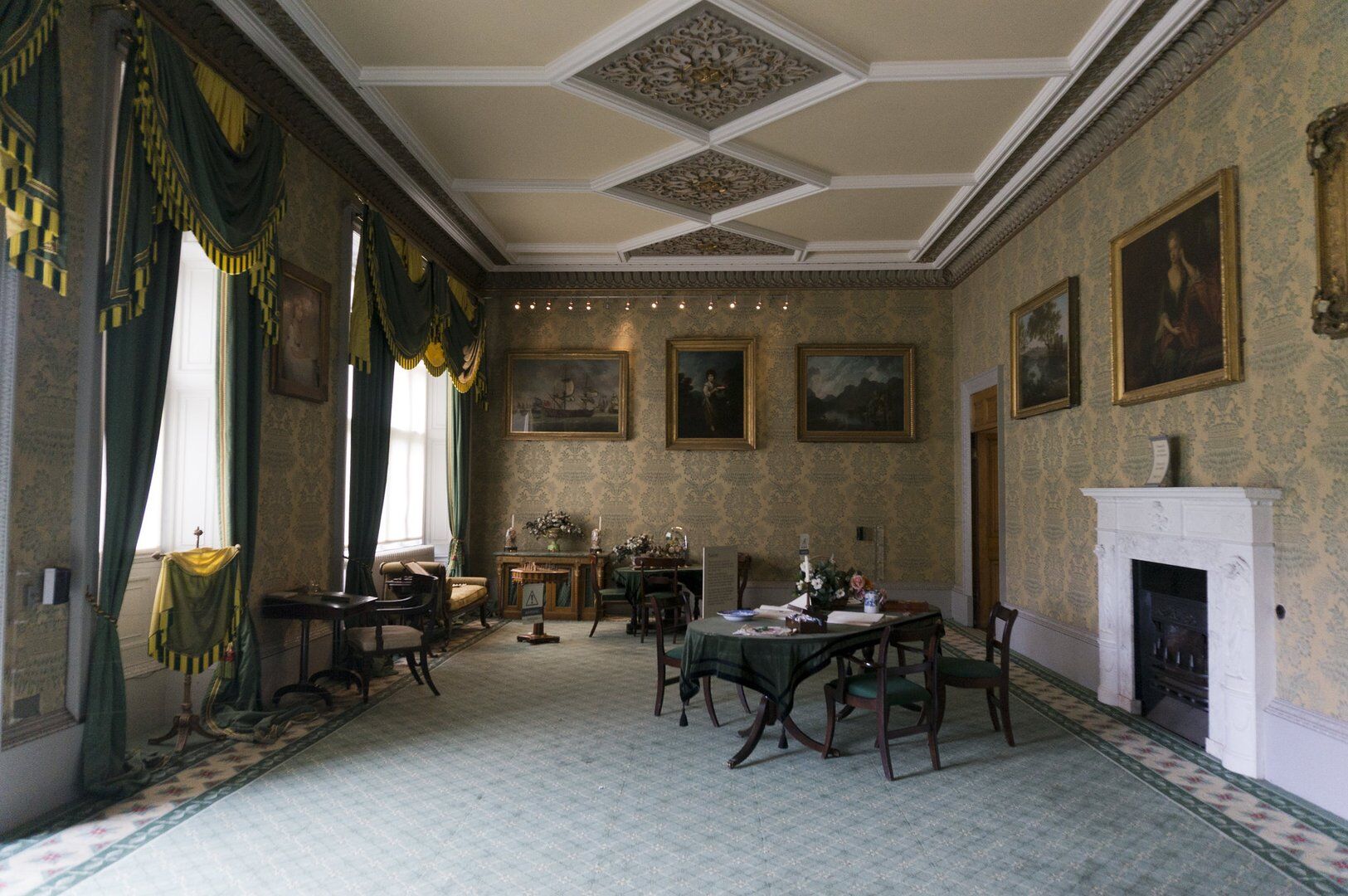 Lord Middleton Suite: elegant room with ornate ceiling for meetings and receptions.