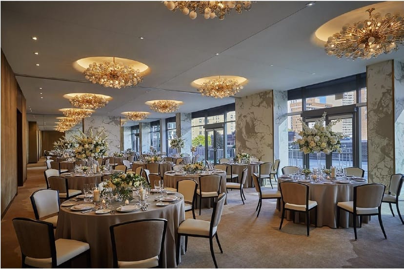 Cedar Ballroom in Viceroy Chicago, elegant event space for upscale meetings and banquets.