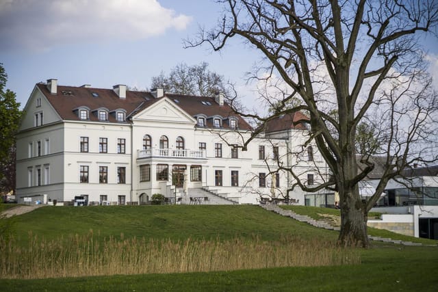 Park Room at Hanza Pałac: Elegant venue for corporate retreats and luxury weddings.