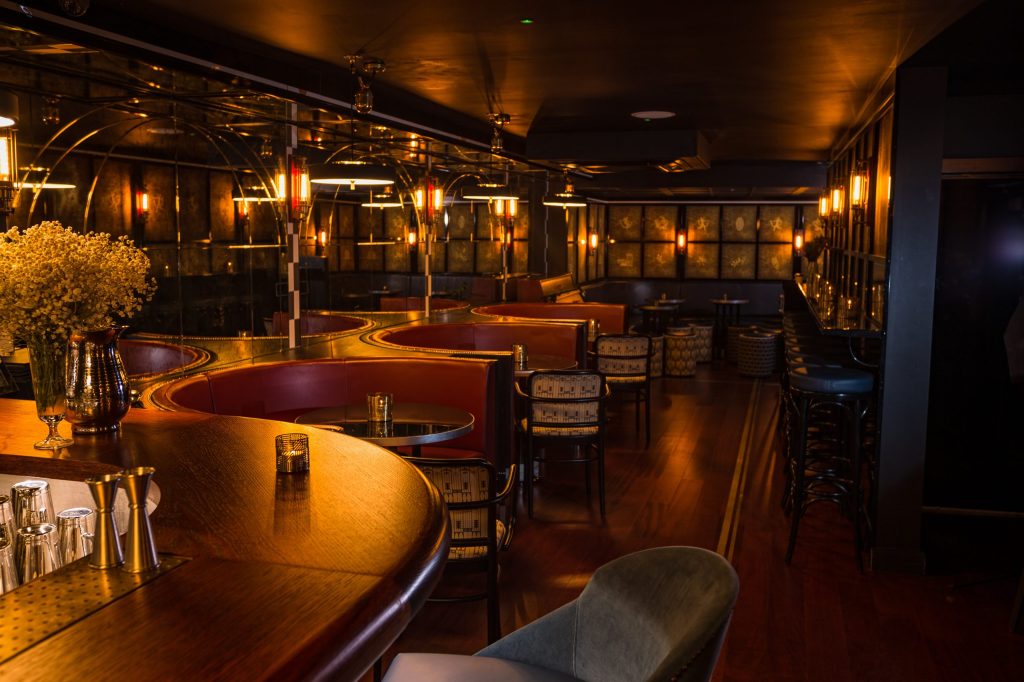 Upscale Basement Bar in Swift Soho, stylish venue for intimate gatherings and parties. - Banner