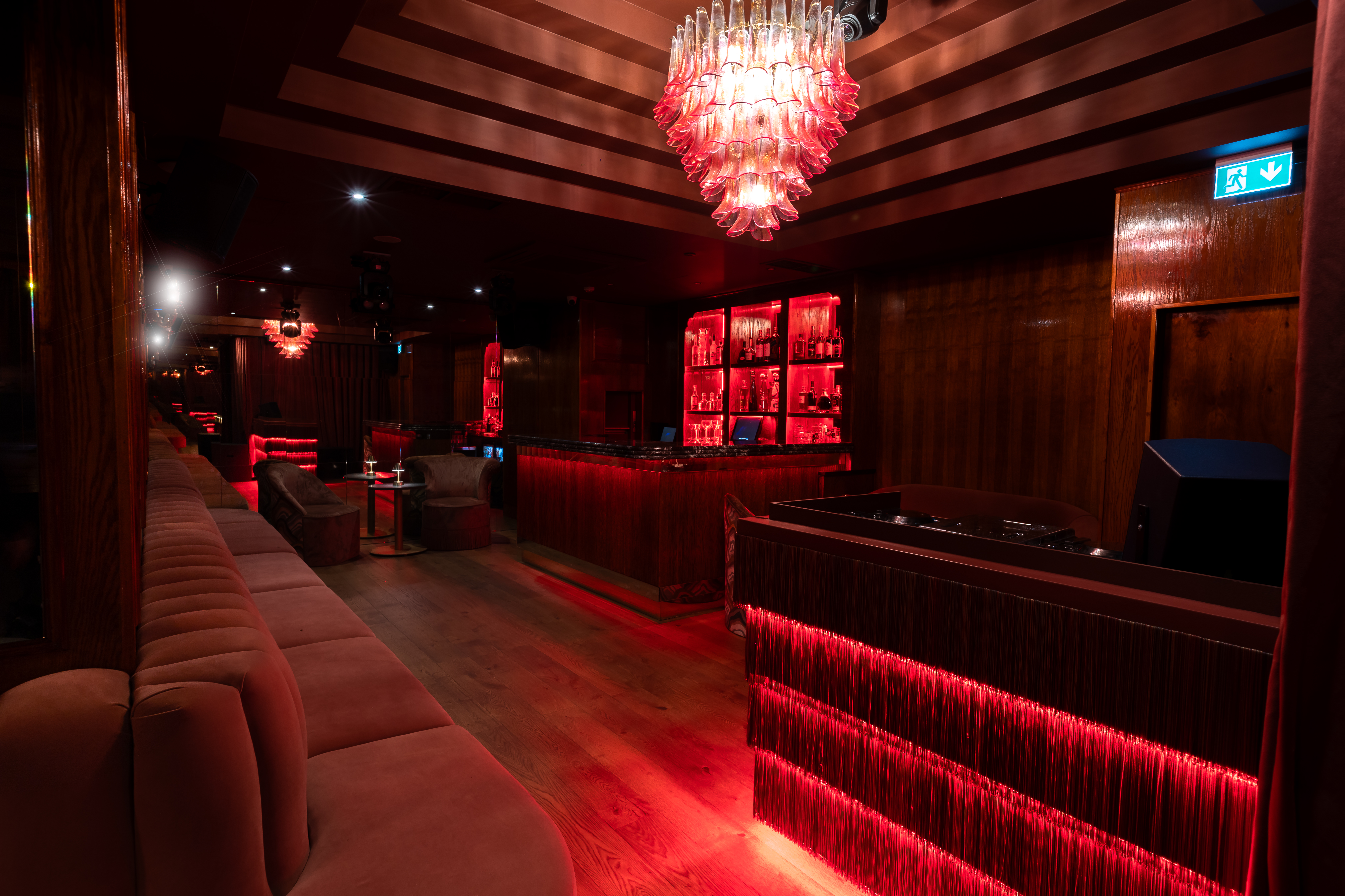 Stylish Late Lounge at Selene Nightclub, featuring warm tones for upscale events.