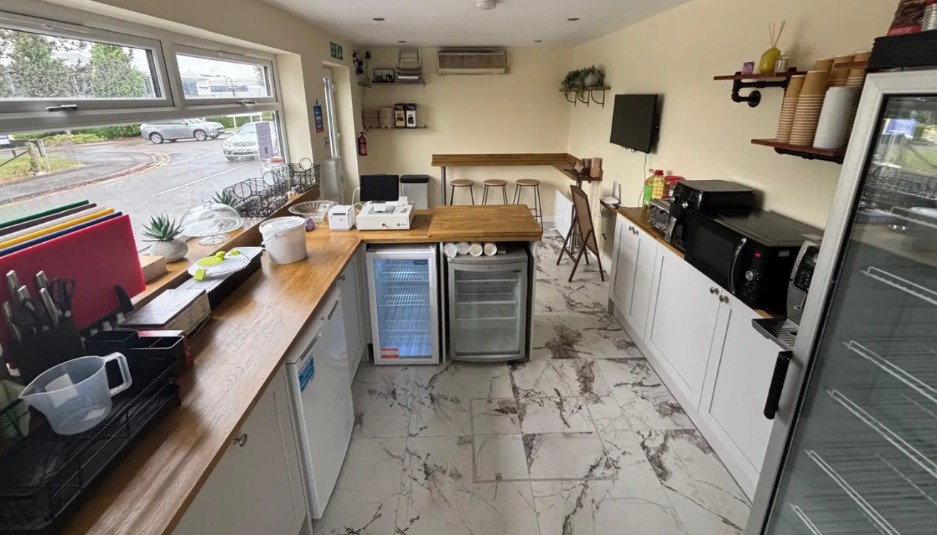 Bollywood Bites Nook: Casual break area, event catering.