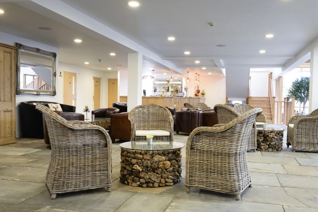 Worton Hall event lobby, networking, reception