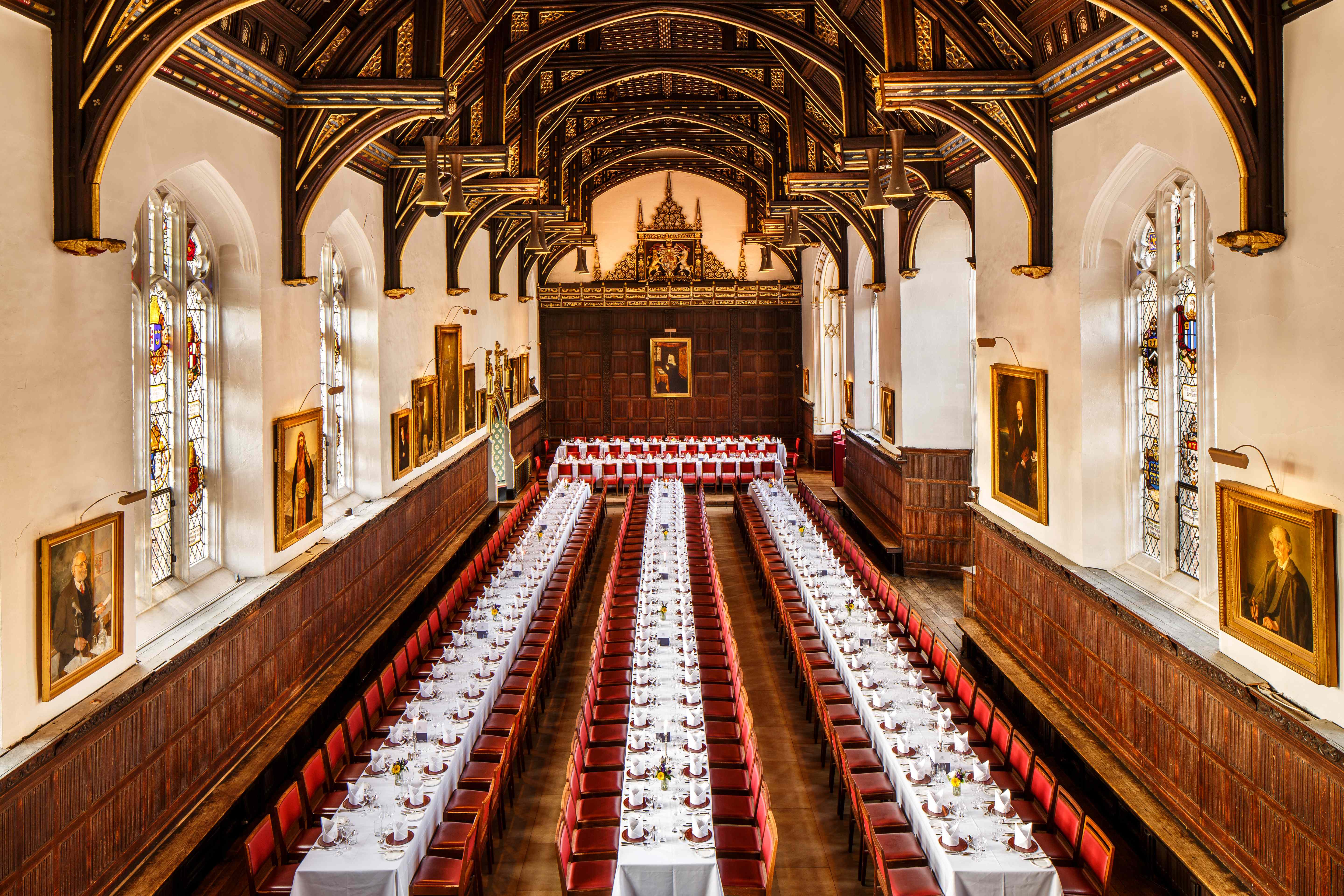 St John's College Hall: Historic banquet venue for formal gala dinners and academic events.