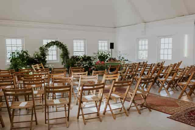 Minimalist wedding ceremony, Old Parish Hall, Clapton events