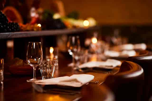 Bocca di Lupo private dining, elegant table, corporate event
