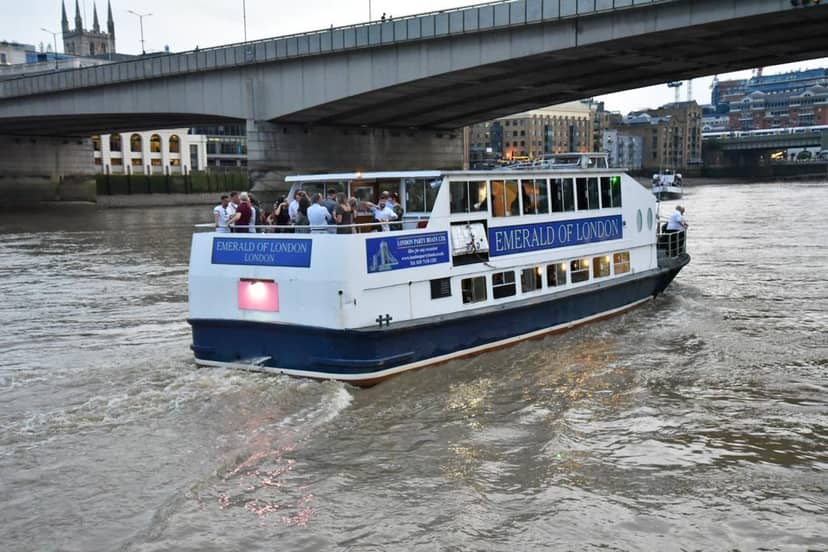 Emerald London party boat Thames corporate event
