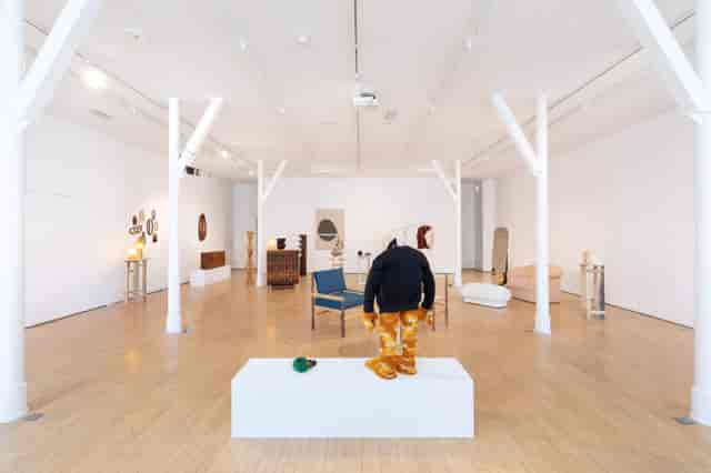 Peckham Riviera Glass Room, exposed beams, art gallery, product launch