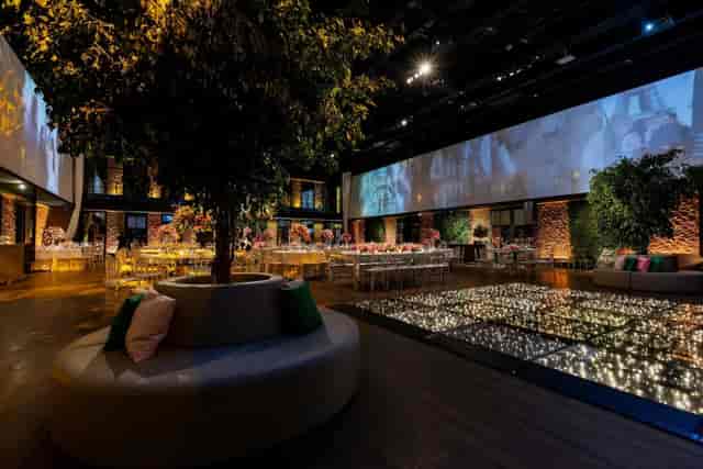 Camden event space: lit lounge, dance floor, gala, wedding
