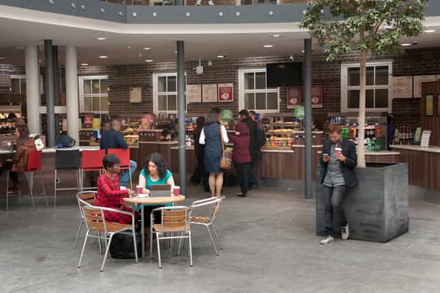 Middlesex Uni Quad networking event catering seating