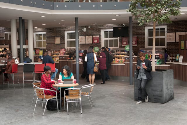 Middlesex Uni Quad networking event catering seating