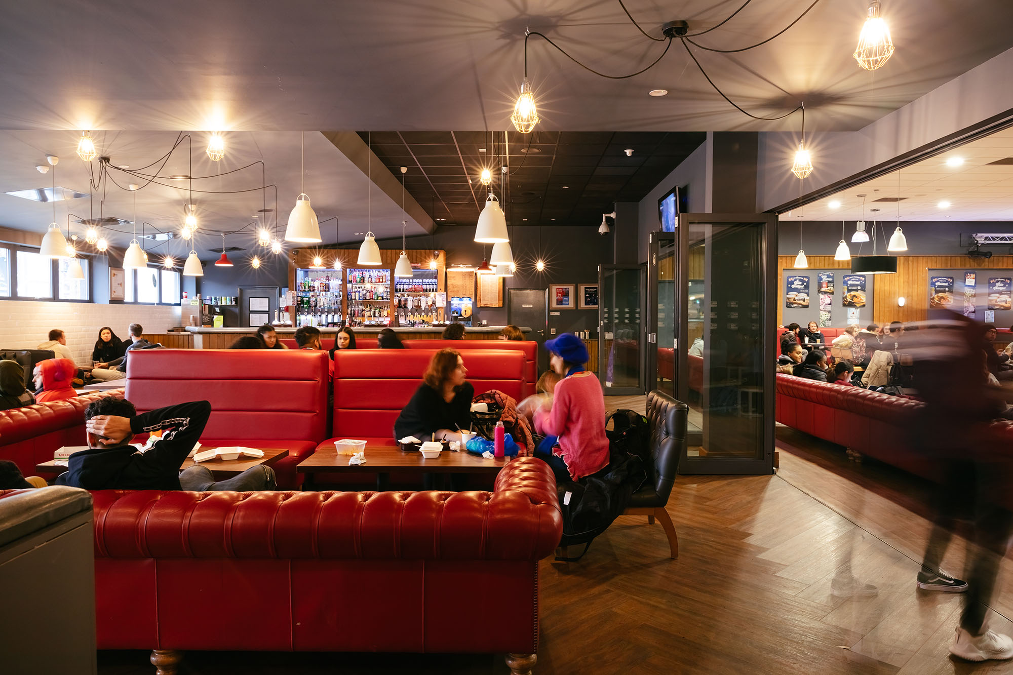 MDX House London event space, modern bar, networking