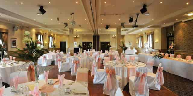 Lincoln Room wedding reception, elegant ballroom, event venue