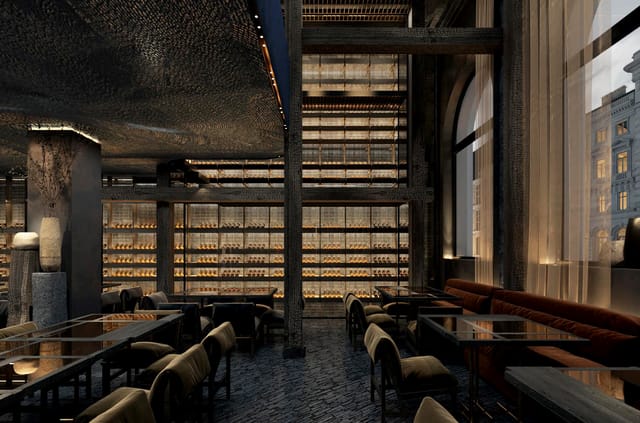 Idalia industrial chic restaurant upscale event venue wine