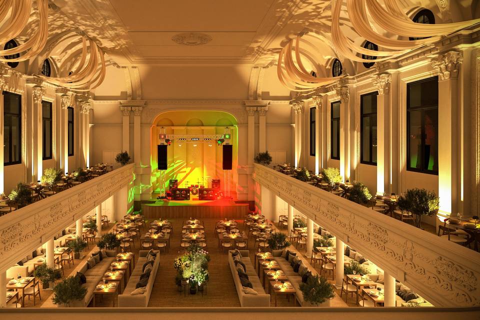 Elegant Gala Event Venue Idalia Restaurant Balconies