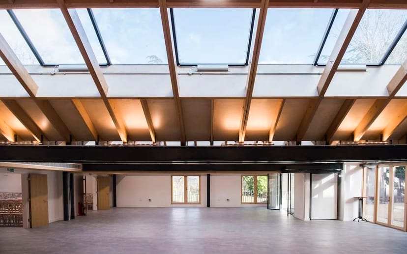 Glasshouse event venue, natural light, conference, corporate