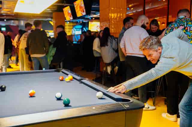 Tournament area at King Pins Edinburgh: corporate teambuilding event space for team socials.