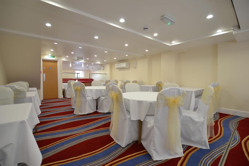 Best Western London banquet hall, event setup, reception