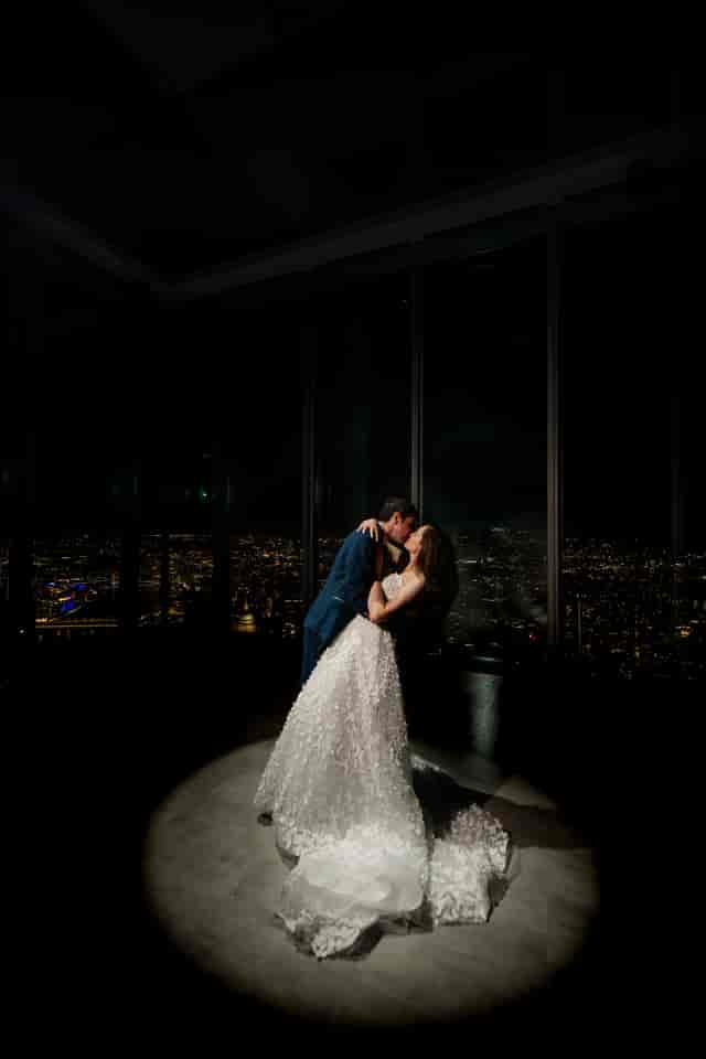 Horizon 22 wedding, city view, elegant event