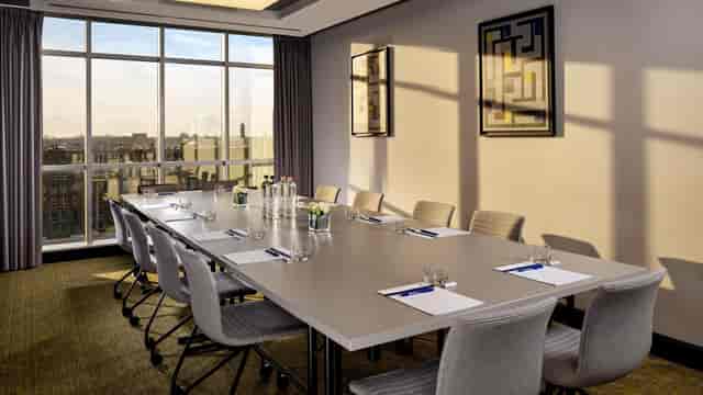 Utrecht boardroom, modern, city view, executive meeting, corporate event