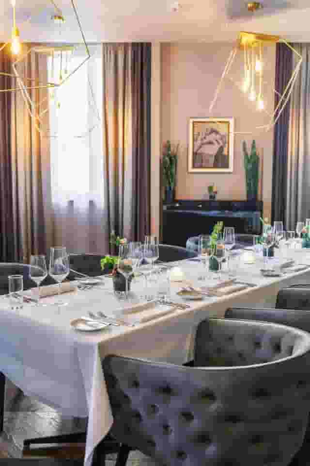 Travertine room