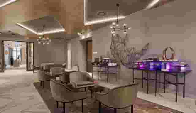 Travertine room