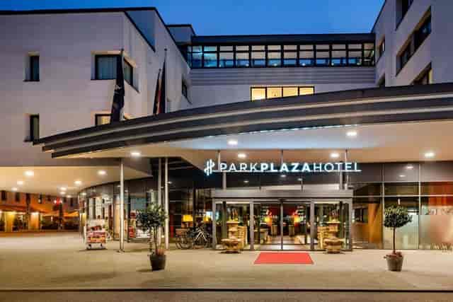 Park Plaza Trier hotel entrance, red carpet event