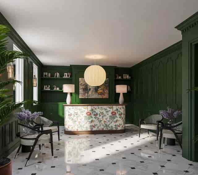 CREO London Bridge green reception, corporate event, VIP gathering