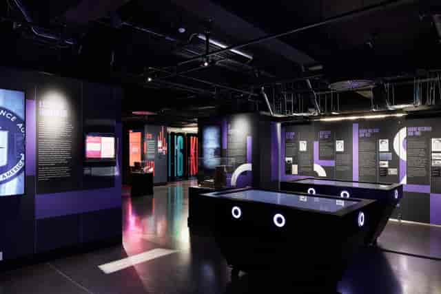 SPYSCAPE modern event space, tech-integrated, exhibition, product launch
