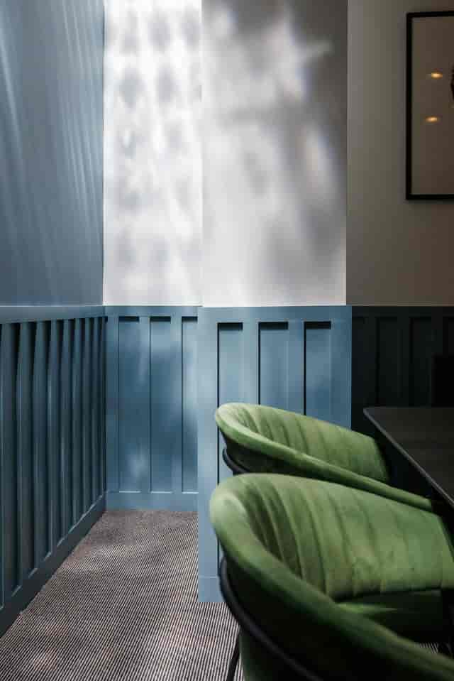 CREO Margaret St breakout room, green seating, event venue, dining