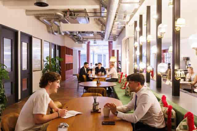 Modern CREO event space lounge, networking, informal meeting