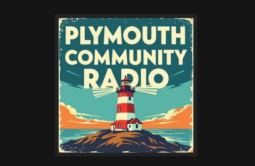 Plymouth Community Radio lighthouse graphic, event venue hire