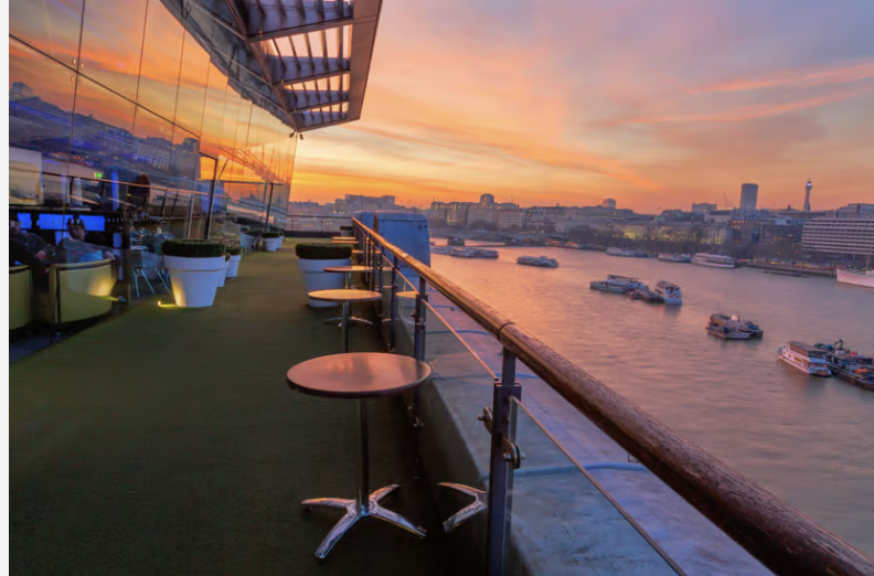 OXO Tower sunset terrace, cocktail reception, networking event - Banner