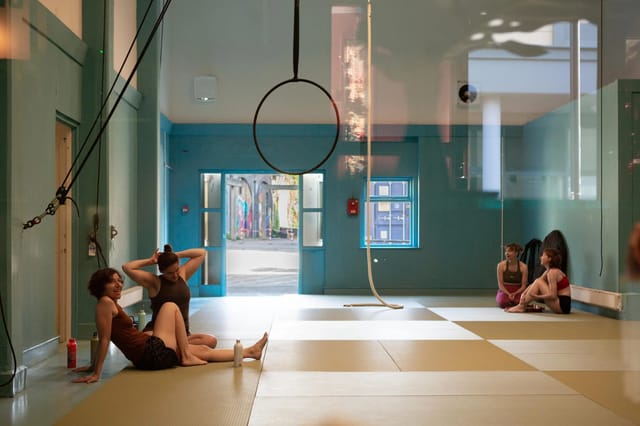 Aerial dance studio, Bethnal Green, team building, corporate events